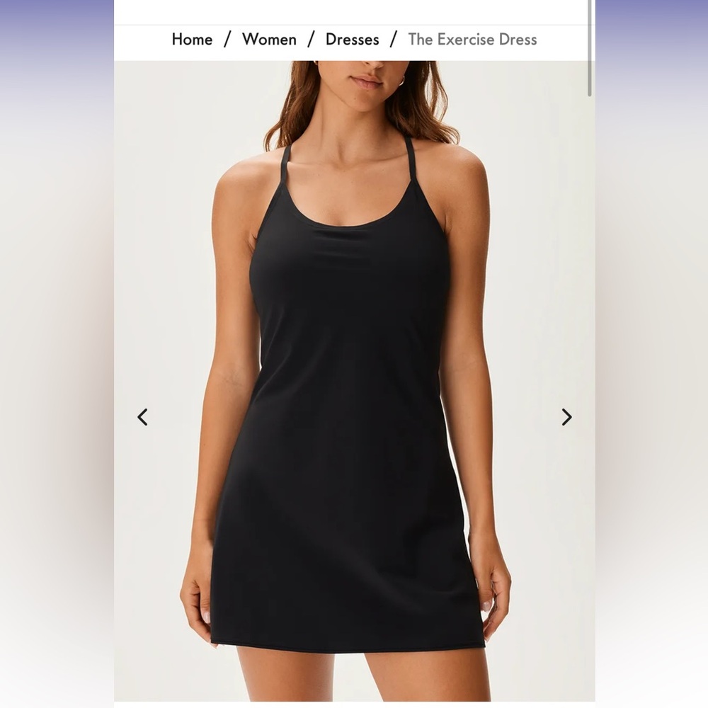 Outdoor Voices Exercise Dress — Black